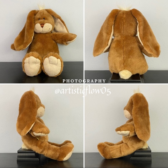 NEW! Vintage! Retired! Build a Bear Brown Bunny Big Ears 16” - Picture 8 of 8